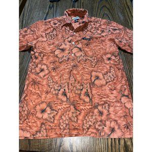 Nelson Wear Mens St Thomas Shirt Top Tee Button Down XL Extra Large Hawaiian Up